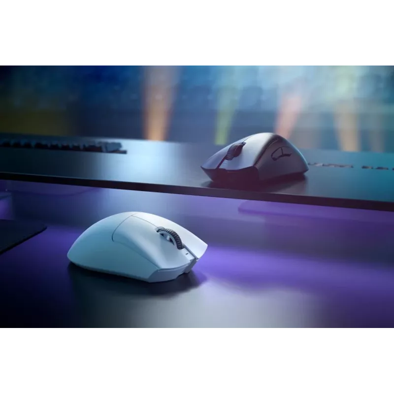 RAZER Deathadder V3 Pro ergonominis belaidis/laidinė žaidimų pelė, balta