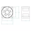 ARCTIC S4028-15K - 40 mm serverio ventiliatorius