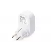 DIGITUS maitinimo adapteris su 2 USB prievadais 250 V, 50 Hz, USB: 5 V, 2,1 A, balta / pilka