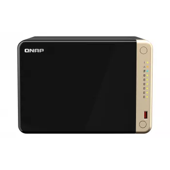 QNAP TS-664 NAS bokštas Intel® Celeron® N5095 8 GB DDR4 0 TB QNAP QTS Juoda, Bronzinė