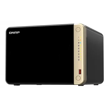 QNAP TS-664 NAS bokštas Intel® Celeron® N5095 8 GB DDR4 0 TB QNAP QTS Juoda, Bronzinė