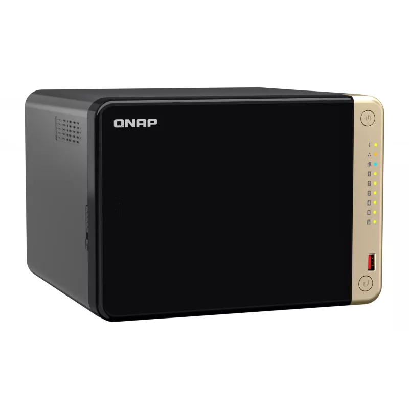 QNAP TS-664 NAS bokštas Intel® Celeron® N5095 8 GB DDR4 0 TB QNAP QTS Juoda, Bronzinė