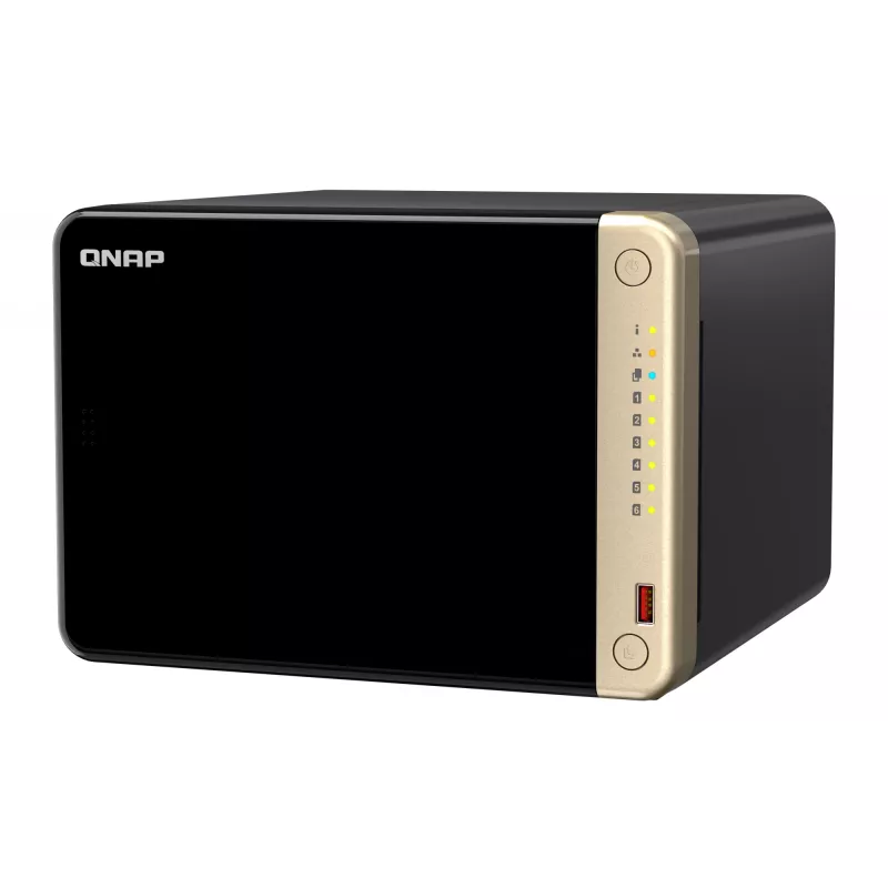 QNAP TS-664 NAS bokštas Intel® Celeron® N5095 8 GB DDR4 0 TB QNAP QTS Juoda, Bronzinė