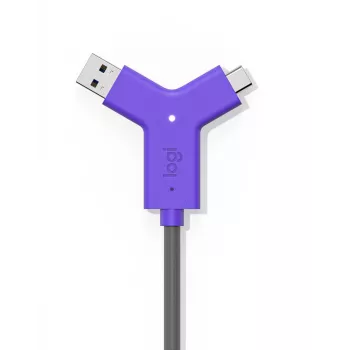 LOGITECH Swytch - Hub - 2 X HDMI + 1 X Superspeed USB + 2 X USB-C - Darbalaukio
