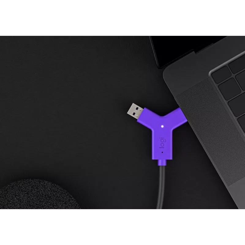 LOGITECH Swytch - Hub - 2 X HDMI + 1 X Superspeed USB + 2 X USB-C - Darbalaukio