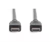 DIGITUS HDMI Ultra High Speed ryšio kabelis, A tipo kištukas/kištukas, 5 m, su Ethernet, UHD 8K 60p, juodas