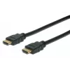 DIGITUS HDMI High Speed jungiamasis laidas, A tipo kištukas/kištukas, 1 m su eternetu, Ultra HD 60p, auksinis juodas