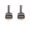 DIGITUS HDMI High Speed jungiamasis laidas, tipas A M/M, 5m su Ethernet, Full HD 60p, aukso juodas