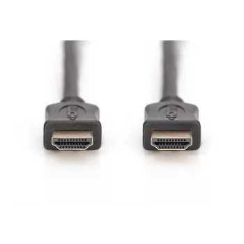 DIGITUS HDMI High Speed jungiamasis laidas, tipas A M/M, 5m su Ethernet, Full HD 60p, aukso juodas