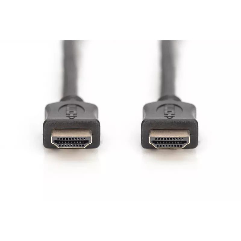 DIGITUS HDMI High Speed jungiamasis laidas, tipas A M/M, 5m su Ethernet, Full HD 60p, aukso juodas