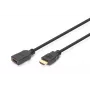 DIGITUS HDMI didelės spartos ilginimo laidas, tipas A M/F, 3 m su Ethernet, Ultra HD 24p, auksinė juoda
