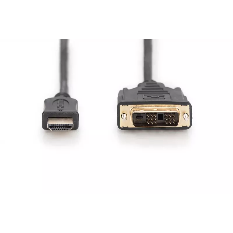 DIGITUS HDMI adapterio kabelis, tipas A-DVI(18+1) M/M, 3m Full HD juodas