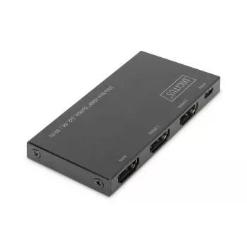 DIGITUS Ultra plonas HDMI skirstytuvas, 1x2, 4K/60Hz HDR, HDCP 2.2, 18 Gbps, maitinamas per Micro USB