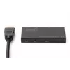 DIGITUS Ultra plonas HDMI skirstytuvas, 1x2, 4K/60Hz HDR, HDCP 2.2, 18 Gbps, maitinamas per Micro USB
