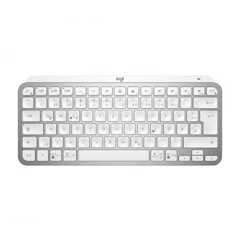 LOGITECH Minimalistinė belaidė apšviečiama klaviatūra - MX KEYS MINI - Šviesiai pilka - Qwertz Deutsch