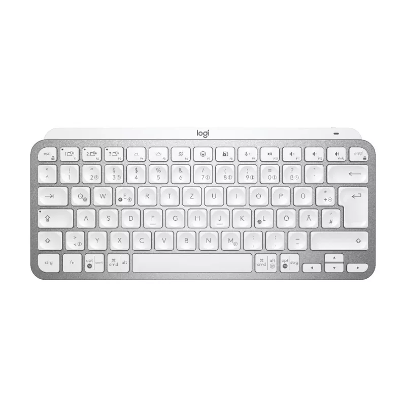 LOGITECH Minimalistinė belaidė apšviečiama klaviatūra - MX KEYS MINI - Šviesiai pilka - Qwertz Deutsch