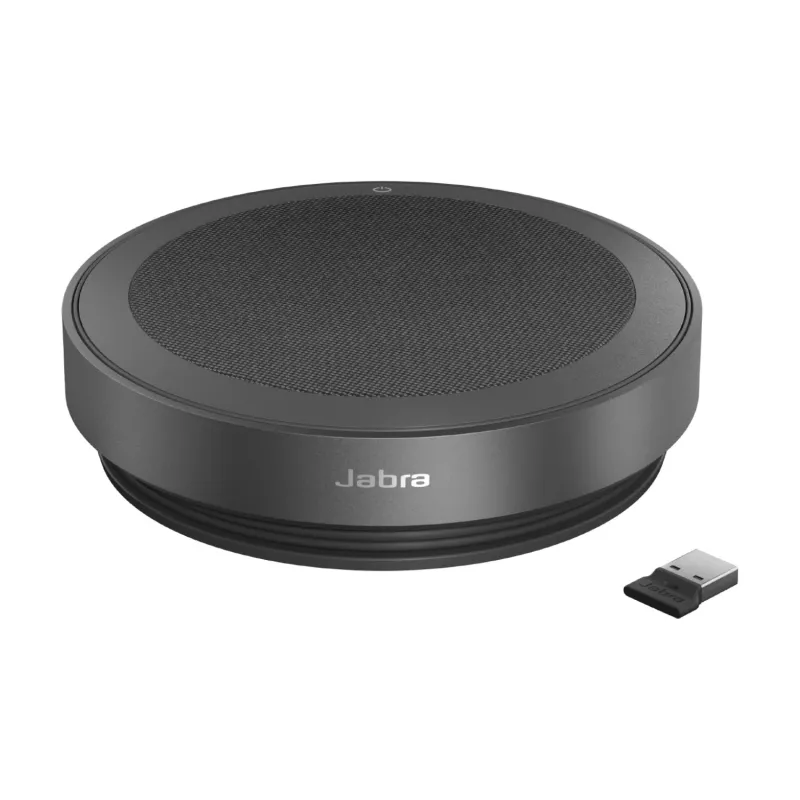 Jabra Speak2 75 MS Teams - Link 380a, tamsiai pilka, universali, juoda, AAC, CVSD, mSBC, SBC, 72 dB, mygtukai, balso lygio normalizavimas
