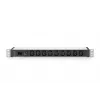 DIGITUS 1U aliumininis PDU stelažinis 9x C13 10A 230VAC 50/60Hz IEC C14 įvadas 10A saugiklis