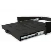 DIGITUS 2U ištraukiama lentyna spintoms nuo 450 mm gylio 88x483x352 mm, iki 30 kg, juoda (RAL 9005)