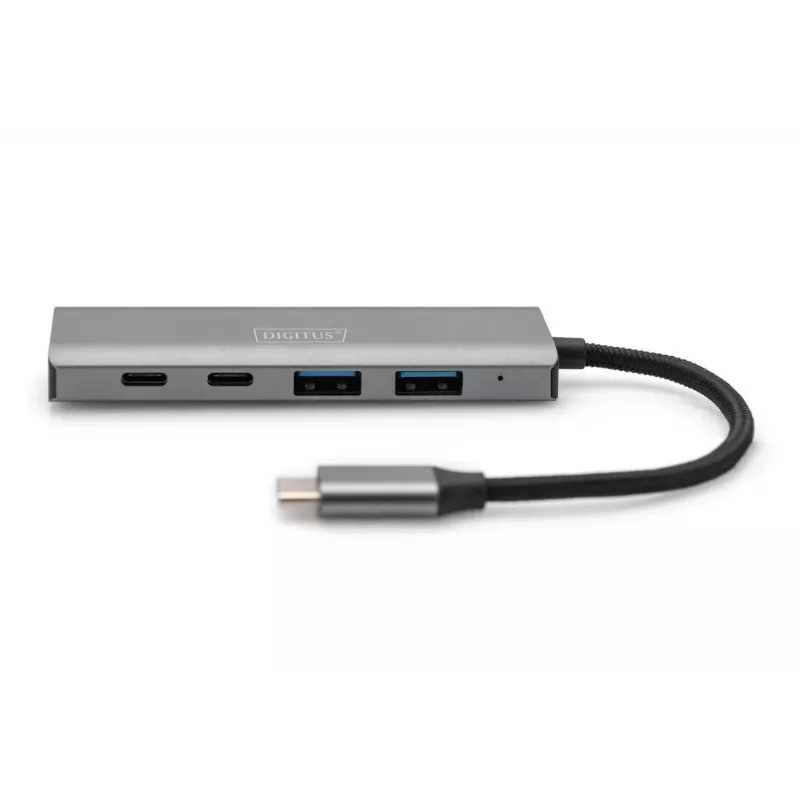 DIGITUS USB-C 4 prievadų HUB 2x USB-A + 2x USB-C Gen2