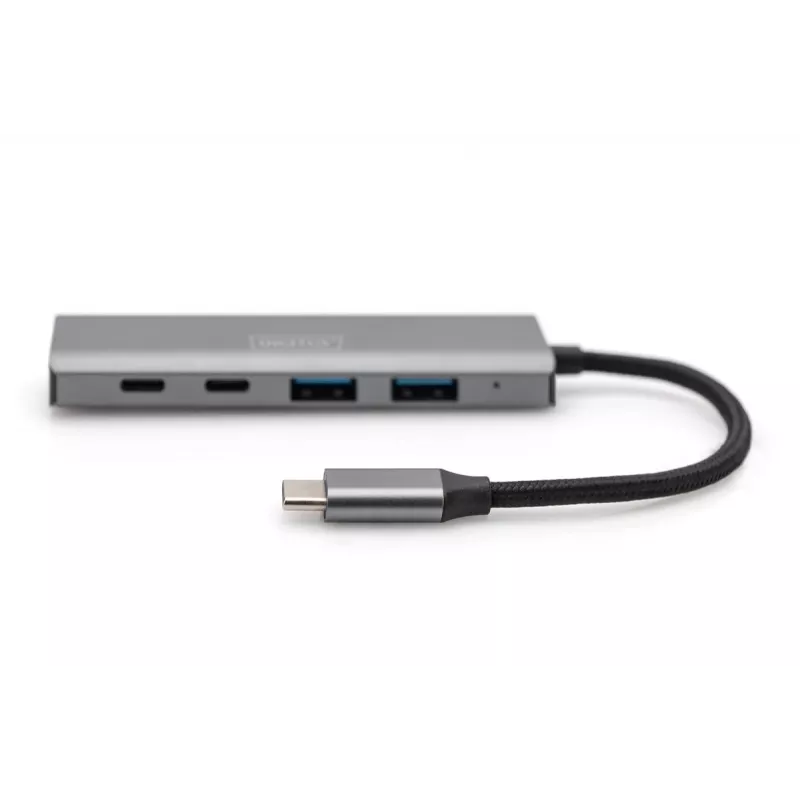DIGITUS USB-C 4 prievadų HUB 2x USB-A + 2x USB-C Gen2
