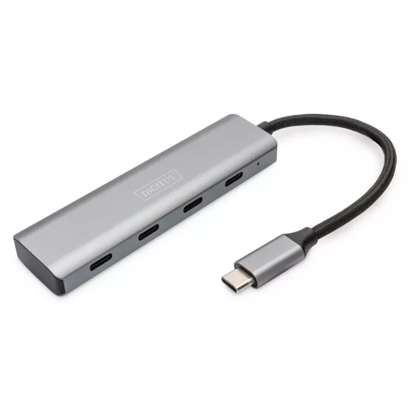 DIGITUS USB-C 4 prievadų šakotuvas, 4x USB-C 3.1 Gen1, 5 Gbps