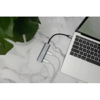 DIGITUS USB-C 4 prievadų šakotuvas, 4x USB-C 3.1 Gen1, 5 Gbps