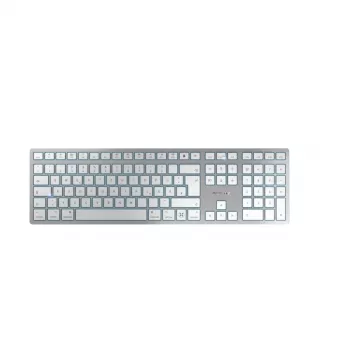 CHERRY KW 9100 plonas FOR MAC klaviatūra universali USB + Bluetooth QWERTZ vokiška Sidabrinė