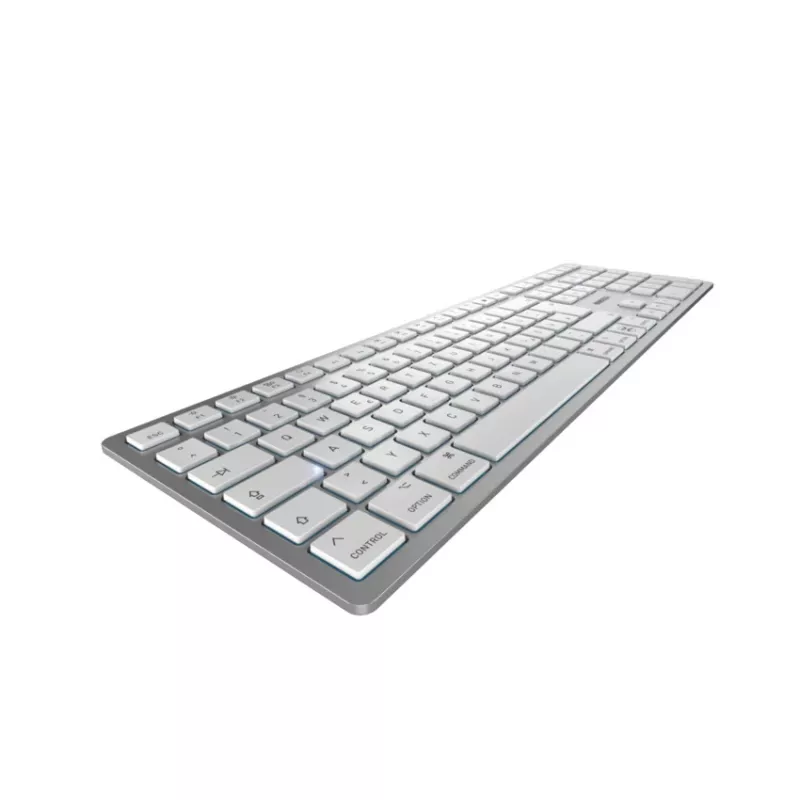 CHERRY KW 9100 plonas FOR MAC klaviatūra universali USB + Bluetooth QWERTZ vokiška Sidabrinė
