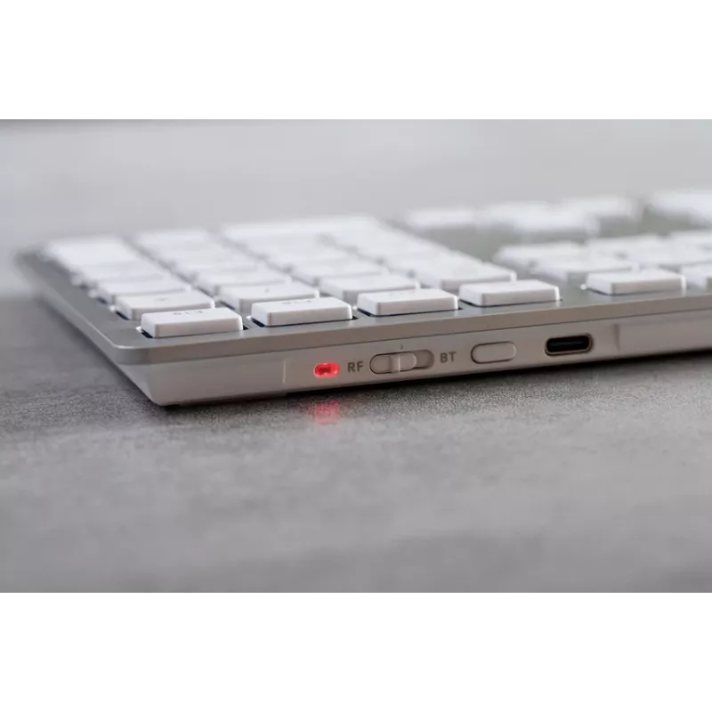 CHERRY KW 9100 plonas FOR MAC klaviatūra universali USB + Bluetooth QWERTZ vokiška Sidabrinė