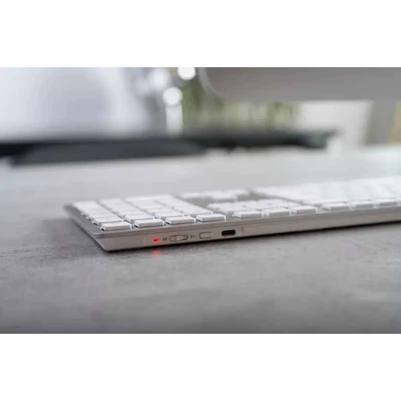 CHERRY KW 9100 plonas FOR MAC klaviatūra universali USB + Bluetooth QWERTZ vokiška Sidabrinė