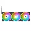 THERMALTAKE PC aušinimo ventiliatorius - SWAFAN EX14 ARGB Sync TT Premium Edition - 14cm - Juodas - 3 vnt.