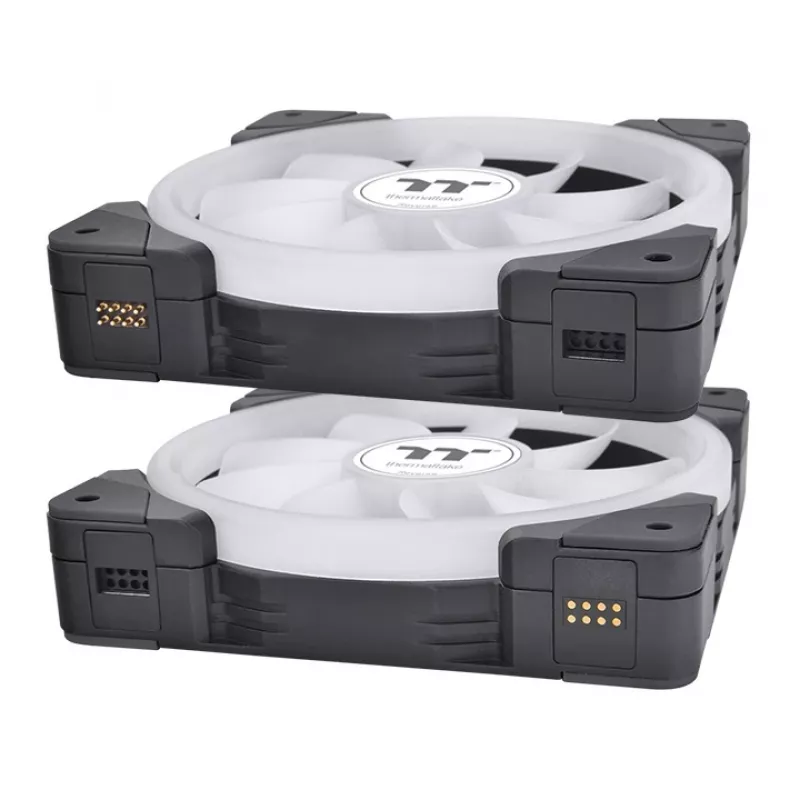THERMALTAKE PC aušinimo ventiliatorius - SWAFAN EX14 ARGB Sync TT Premium Edition - 14cm - Juodas - 3 vnt.