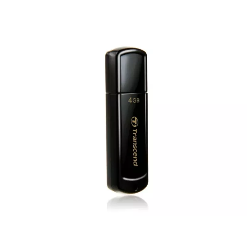 TRANSCEND Jetflash 350 - 4GB USB atmintukas - USB 2.0 - juoda