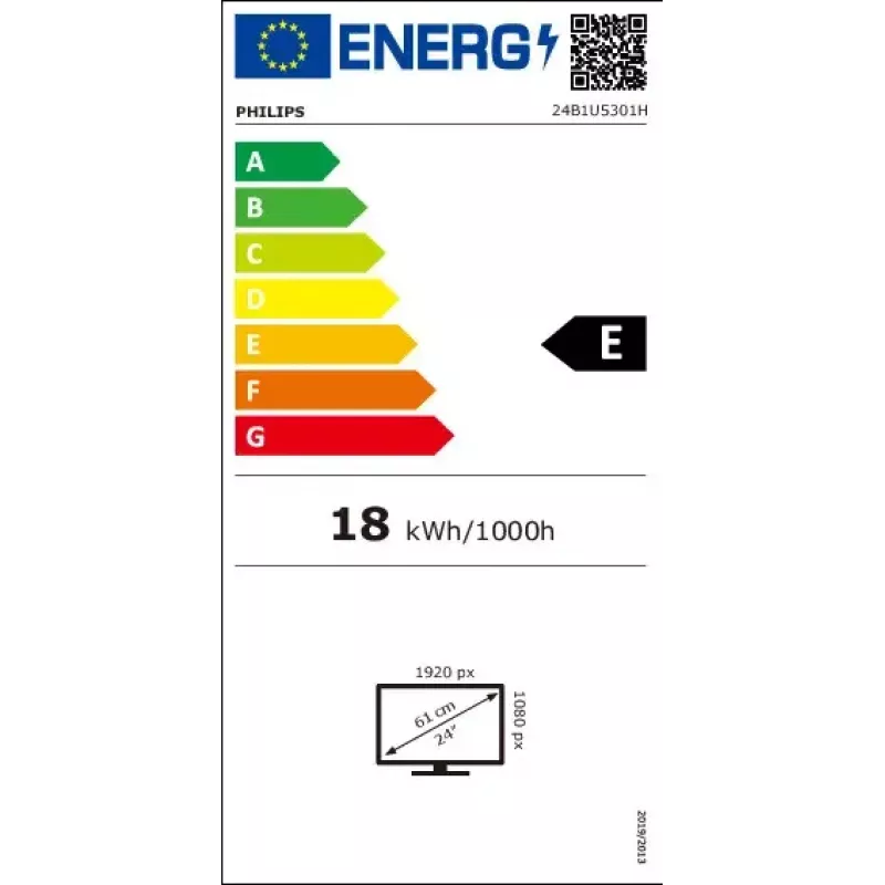 Philips 5000 serijos 24B1U5301H/00 kompiuterio monitorius 60,5 cm (23,8 colio) 1920 x 1080 pikselių Full HD LCD juodas