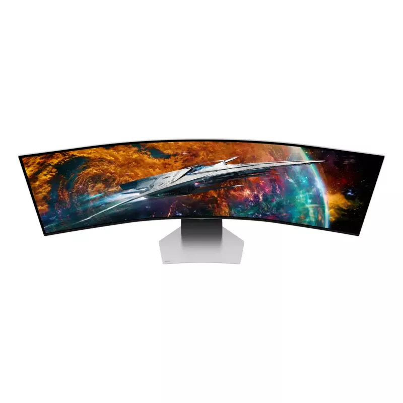 Samsung G95SC kompiuterio monitorius 124,5 cm (49 colių) 5120 x 1440 Dual QHD OLED sidabrinis