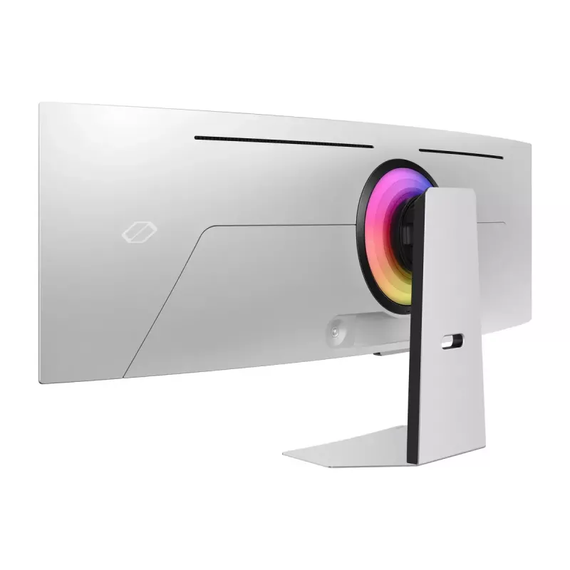 Samsung G95SC kompiuterio monitorius 124,5 cm (49 colių) 5120 x 1440 Dual QHD OLED sidabrinis