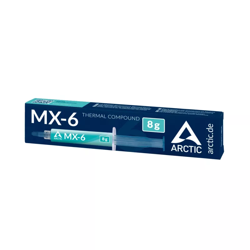 ARCTIC MX-6 ULTIMATE Performance Thermal Paste, Thermal grease, Pilka, 8 g, 1 vnt., 27 mm, 121 mm