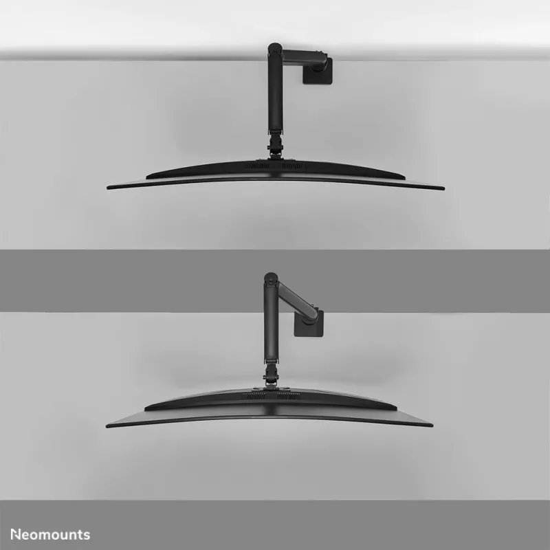 Neomounts DS70PLUS-450BL1 monitoriaus laikiklis 17-49 col. - dujinė spyruoklė - Topfix - 180° stabdys