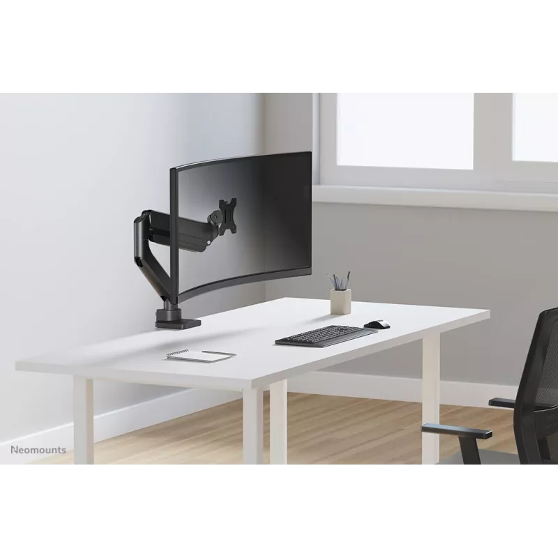 Neomounts DS70PLUS-450BL1 monitoriaus laikiklis 17-49 col. - dujinė spyruoklė - Topfix - 180° stabdys