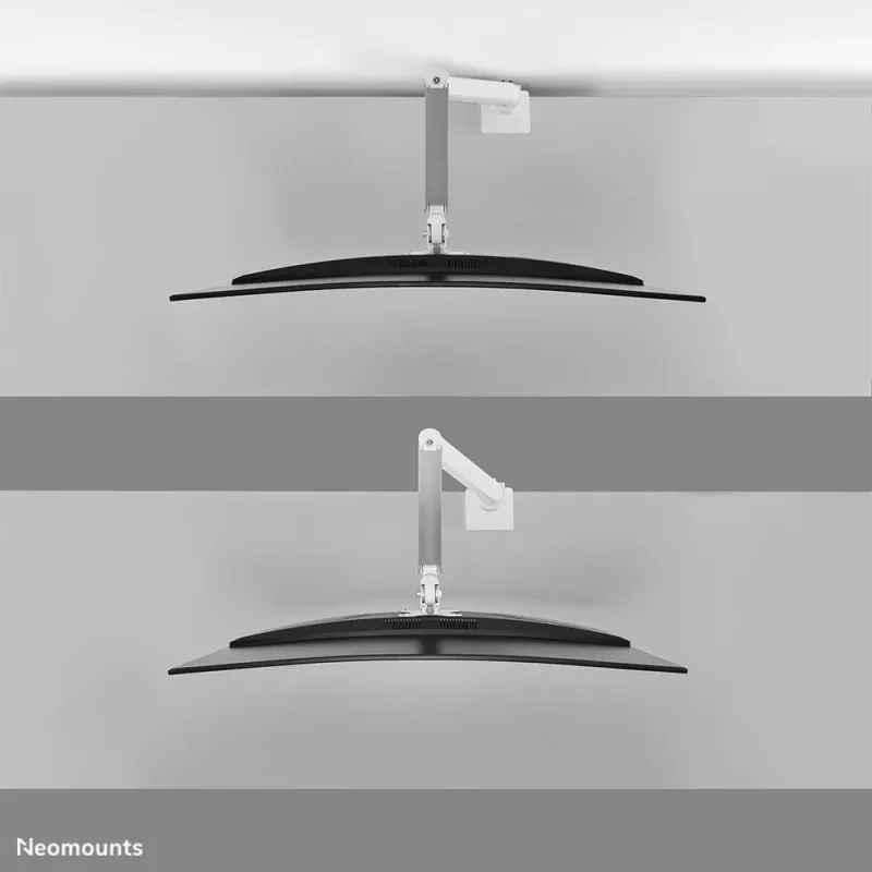 Neomounts DS70PLUS-450WH1 monitoriaus laikiklis 17-49 colių - dujinė spyruoklė - Topfix - 180°-stabdys