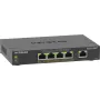 NETGEAR 5 prievadų gigabitinio eterneto PoE+ Plus komutatorius (GS305EP) valdomas L2/L3 gigabitinis eternetas (10/100/1000) maitinimas eterneto kabeliu (PoE) juodas