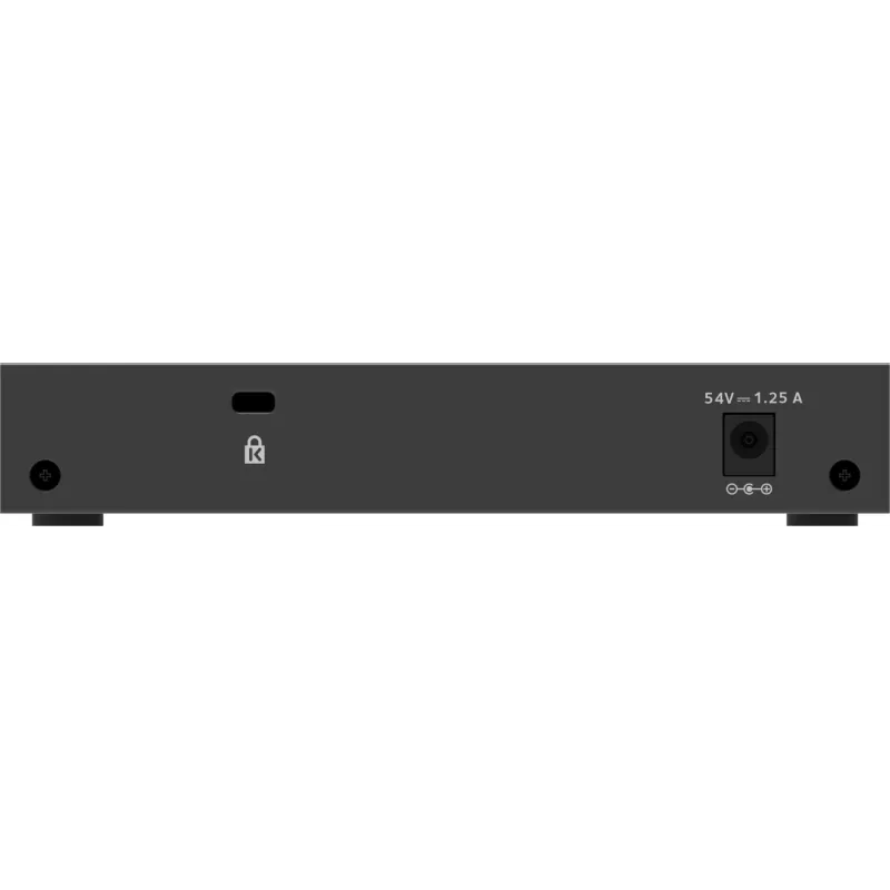 NETGEAR 5 prievadų gigabitinio eterneto PoE+ Plus komutatorius (GS305EP) valdomas L2/L3 gigabitinis eternetas (10/100/1000) maitinimas eterneto kabeliu (PoE) juodas