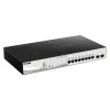 D-Link DGS-1210-10MP valdomas L2 Gigabit Ethernet (10/100/1000) maitinimas per Ethernet (PoE) juoda, pilka