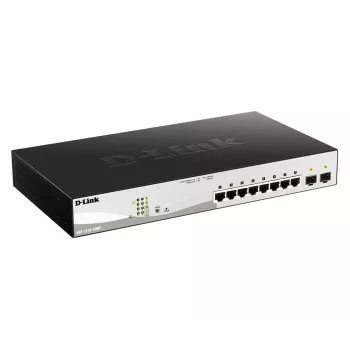 D-Link DGS-1210-10MP valdomas L2 Gigabit Ethernet (10/100/1000) maitinimas per Ethernet (PoE) juoda, pilka
