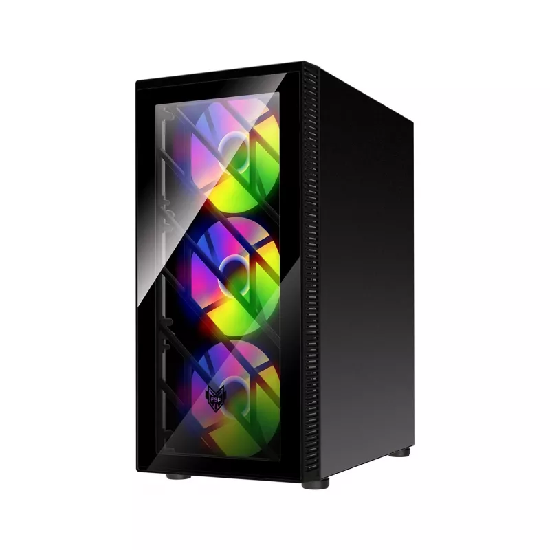 FSP CMT192 korpusas Midi Tower mITX, mATX, ATX juodas fiksuotas RGB