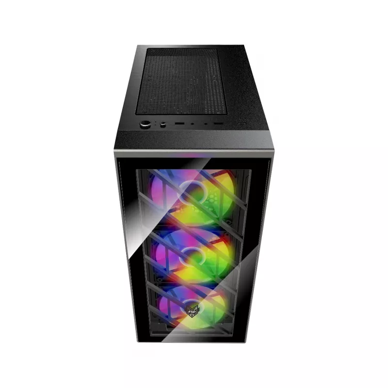 FSP CMT192 korpusas Midi Tower mITX, mATX, ATX juodas fiksuotas RGB