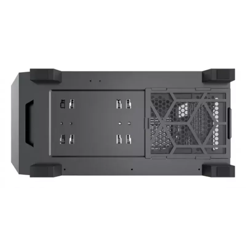 PC Midi Tower korpusas XILENCE XG151 — juodas, palaiko ATX/Micro-ATX/Mini-ITX, apatinis PSU, 2x 3,5 colio + 4x 2,5 colio nišos
