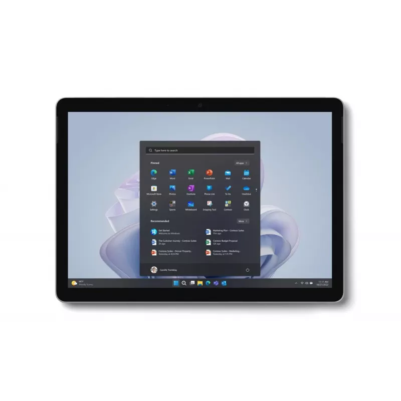 MICROSOFT Surface Go 4 - 10.5in Touchscreen - Intel N200 - 8GB Ram - 256GB SSD - Win11 Pro - Platinum - Uhd Graphics