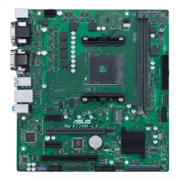 ASUS PRO A520M-C II/CSM AMD A520 lizdas AM4 mikro ATX